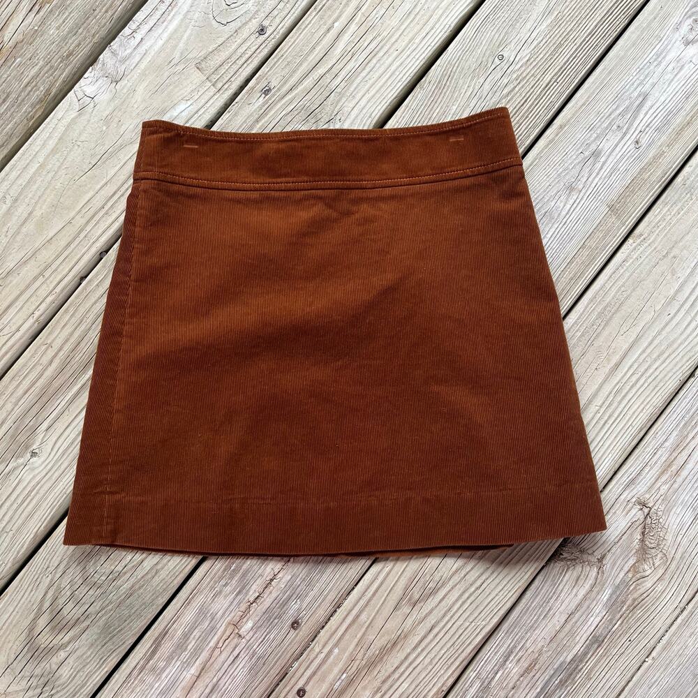 J. Crew Women's Brown Corduroy Mini Skirt Size 6